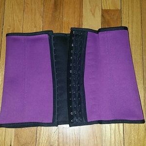 Waist Trainer Corset Large Purple for Workouts